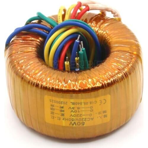 1pcs Pure Copper Toroidal Transformer Output: 0-220V 0-10V 0-6.3V For Tube Amp