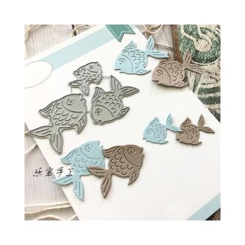 Craft Metal Cutting Die Carbon Steel Knife Die Small Fish DIY Scrapbook Paper Craft Knife Die Blade Die Metal Cutting Dies