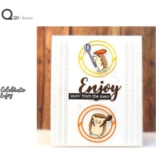 Enjoy English Letters Metal Cutting Dies for Scrapbooking Mold Cut Stencil DIY Card Make Mould Model Craft Decoration New 2021