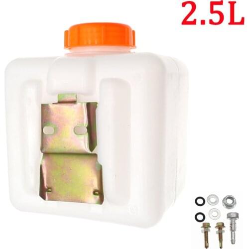 2.5L Plastic Parking Heater Fuel Tank with Oil Nozzle Adapter + Metal Panel + Screws For Webasto Eberspacher Car Heater Parts