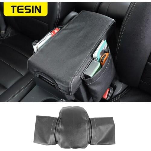 TESIN Stowing Tidying Car Armrest Box Pad Storage Bag for Jeep Liberty for Dodge Nitro 2007 2008 2009 2010 2011 2012 Accessories