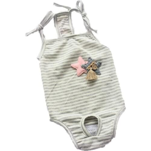 Stripe Pet Dog Physiological Pants Washable Menstruation Underwear Diaper Puppy Shorts Sanitary Brief Panties Chihuahua Teddy