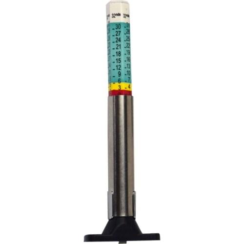 Portable Car Tyre Measuring Pen Universal Tire Tread Pattern Depth Measuring Tool Cylindrical Car Thickness Detection Gauge 25mm