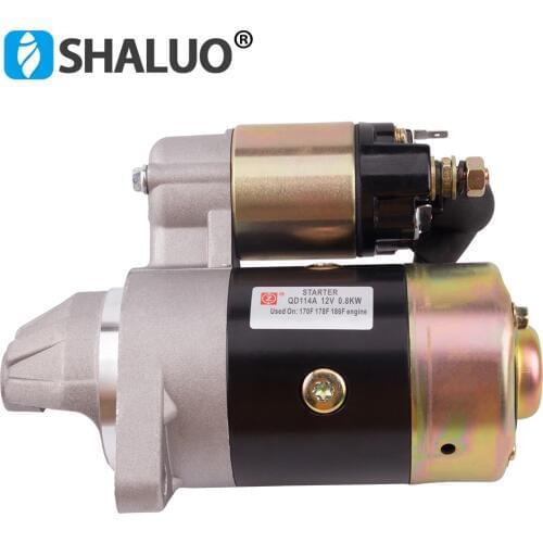 QD114A Diesel Engine Motor Starter 12V 0.8KW Copper Used On 170F 178F 186F Engine Starter Motor Generator Parts