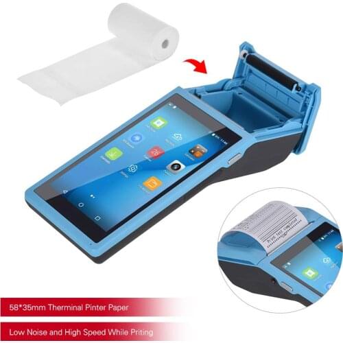 POS PDA Terminal Handheld Machine 58mm Thermal Printer Receipt Bill Touch Screen Wireless Wifi Bluetooth Android