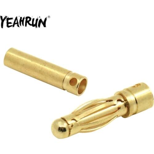 YEAHRUN 10pairs 2.5/3.0/4.0mm Gold Bullet Banana Connectors Plug for Lipo Battery RC ESC Motor Car Truck Toys DIY Accessories