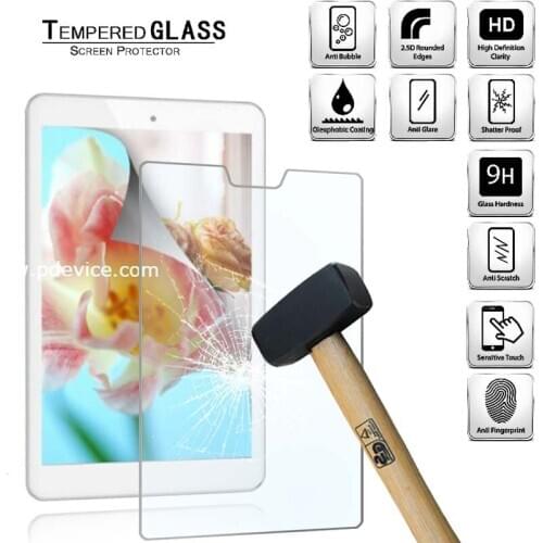 Tablet Tempered Glass Screen Protector Cover for Cube IWork 8 Air Pro Tablet Computer Tempered Film Anti-Scratch Explosion-Proof