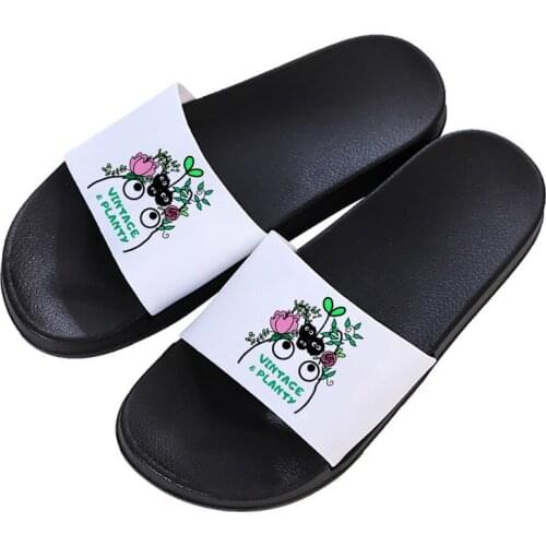 Fun Cartoon Printed Female shoes Summer Casual Slippers Women Slippers Beach shoes 90s Girls Harajuku Mujer