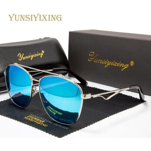 YUNSIYIXING Womens Polarized Sunglasses 6071 Fashion Anti-Reflective Polarized Driving Sun Glasses For Women 2020 gafas de sol