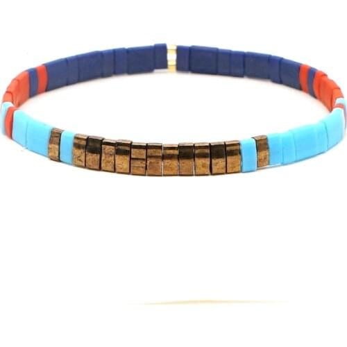 Go2boho Bracelet Gift Miyuki Tila Beads Glass Bracelets Women Boho Jewelry Multicolor New Summer Beach Stretch Pulseira Handmade