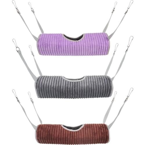 Winter Warm Hamster Tunnel Hammock for Small Animals Sugar Glider Tube Swing Bed Nest Sleeping Rat Ferret Toy Cage Accessory