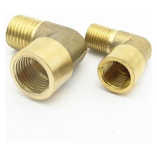1/8" 1/4" 3/8" 1/2" 3/4" BSP Male To Female Thread 90 Degree Elbow Brass Pipe Fitting Adapter Coupler Connector