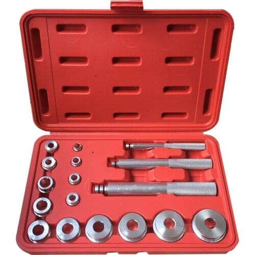 17 PCS Wheel Bearing Race Seal Bush Driver Master Tool Set Aluminum Axle Auto Set SK1148