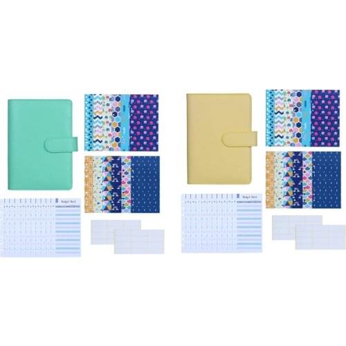 27Pcs A6 PU Leather Binder Budget Cash Envelopes System Budget Planner Organizer Budget Money Envelopes Expense Budget