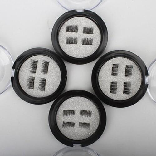 4pcs/set Magnetic Eyelashes Lashes Extension Natural Reusable Handmade No Glue Magnetic Fake Eyelashes With Eyelashes Applicator