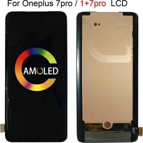 6.67" Original Amoled LCD Tested For OnePlus 7 Pro LCD Display Screen+Touch Panel Digitizer For Oneplus 7T Pro McLaren 90HZ