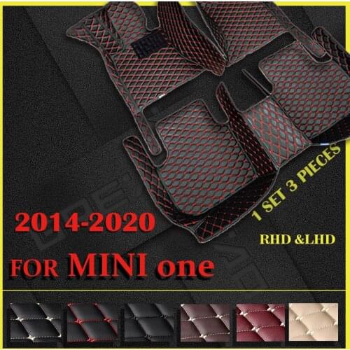 Car floor mats For MINI mini one two door 2014 2015 2016 2017 2018 2019 2020 Custom auto foot Pads automobile