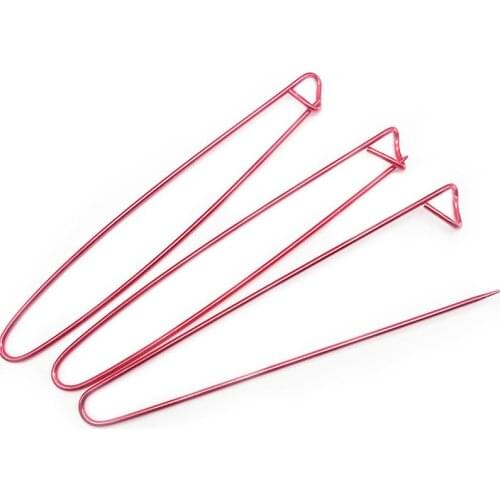 6Pcs Larg Metal Safety Pins 6/9/12/15/17/20Cm Aluminum Stitch Holder Pin Stitch Marker Pins Sewing Needle Accessories