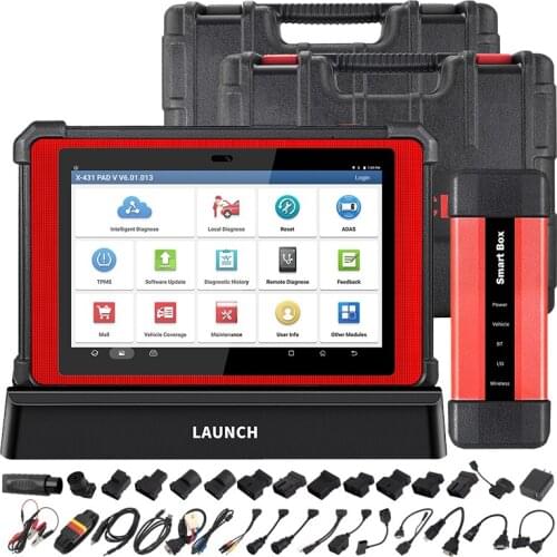 LAUNCH X431 PAD V 10.1' Automotive Full System Diagnostic Tool Online Programming Car OBD OBD2 Code Reader Scanner Active Test
