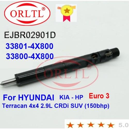 ORLTL EJBR02901D 338014X800 Diesel Fuel Injector 33801-4X800 33800-4X800 338004X800 For HYUNDAI Terracan 4x4 2.9L CRDi SUV Euro