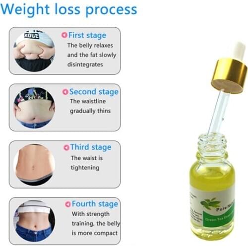 Newest Navel Green tea slimming Essential oil weight loss slimming creams Burning Fat body cream 10ml