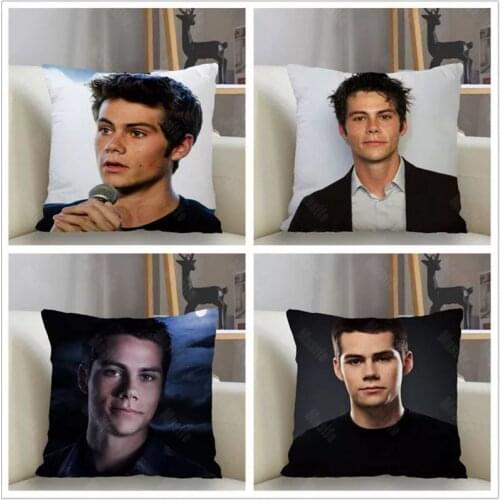 Musife Custom Dylan O’Brien Pillowcase Home Decoration 45*45cm Zipper Square Pillowcase Throw Pillow Cover Drop Shipping