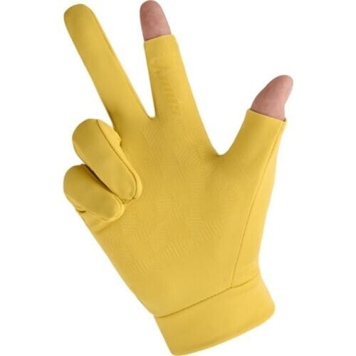 Ice Silk Cycling fishing Gloves Fitness Sports Half Finger Riding Gym Breathable Nonslip Gloves