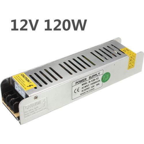 Mini Power Supply 10A 120W DC12V AC85-265V Switch Lighting Transformers LED Driver For LED Strip Light Power Adapter
