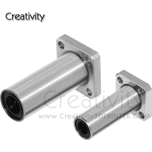 Hot sale LMK6LUU/LMK8LUU/LMK10LUU/LMK12LUU long type Rectangular Flange Linear Bearing CNC Linear Bush for 3D printer parts