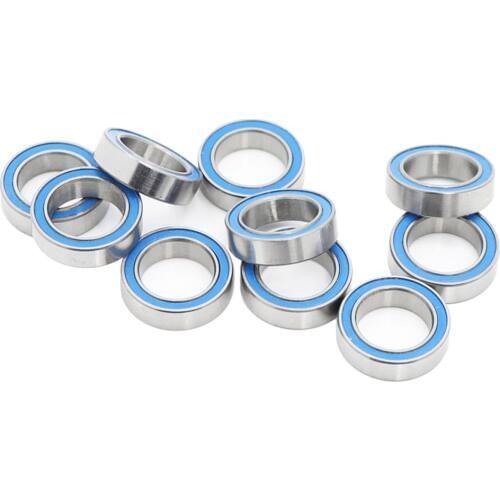 6700RS Bearing 10PCS 10x15x4 mm ABEC-3 Hobby Electric RC Car Truck 6700 RS 2RS Ball Bearings 6700-2RS Blue Sealed