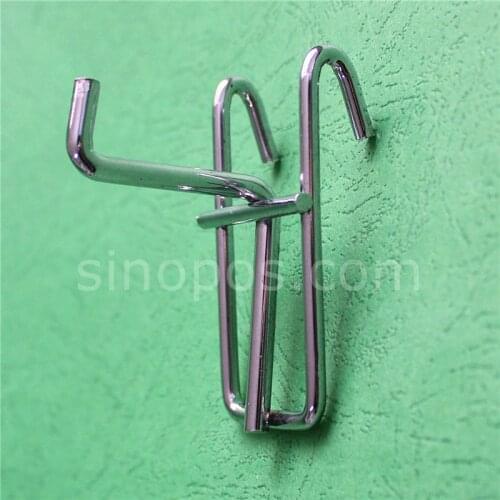 Wire Gridwall Hooks Single Prong, steel straight hook for grid wall panel one rod display tool holder inventory metal hanger