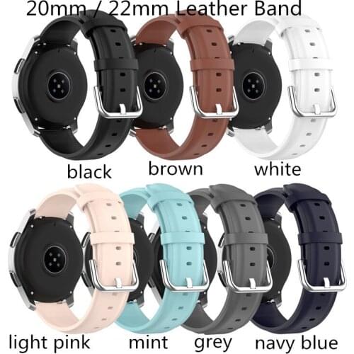 20mm/22mm Smartwatch Band For Samsung Galaxy Watch Active/Samsung Gear S2 Classic/Gear Sport Replacement Strap for Garmin/Huawei