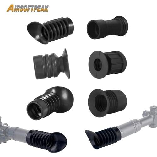 Tactical Rifle Scope Eyepiece Eyeshade Rubber Anti-impact Optics Sight Eye Protector Cover Eyecup Scalable Eyeguard