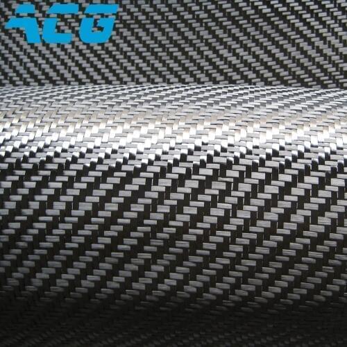 12K carbon fiber cloth fabric 400GSM twill/plain weave 50m/roll