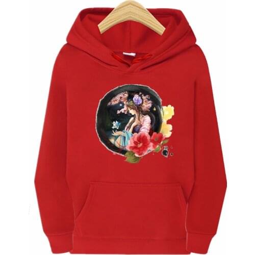 Hoodie for men and women, oversized long-sleeve halter top, Gothic printing, streetwear, sweatshirt, couples, Chinese style