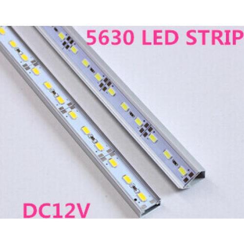 U/V STYLE global free shipping 10pcs/lot 50CM DC 12V 36 SMD 5630 LED Hard Rigid LED Strip Bar Light with Aluminium Alloy Shell