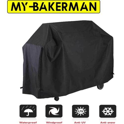 Outdoor tools BBQ Grill Cover Waterproof Heavy Duty Patio Outdoor Oxford Barbecue Smoker Grill Cover Outdoor Barbecue Hood