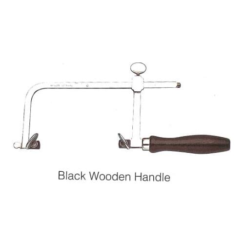 Jewellery making Jewelry Adjustable Saw Bow Saw frame with black wooden handle