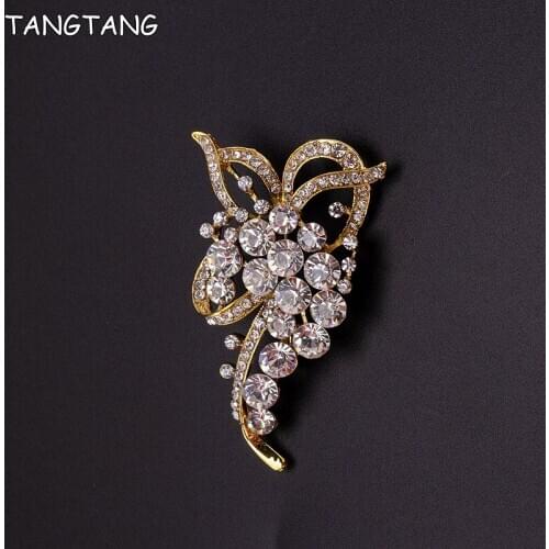 TANGTANG New Gold Brooch 2021 Women Men Coat Pin Brooch Jewelry Fashion Bijoux Accessories Hot Sale Spring Trendy Unique Design