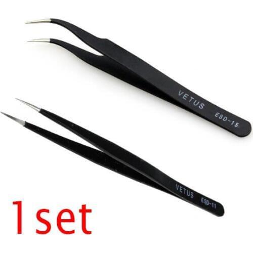1Set(2Pcs) Tweezers For Tamiya Mini 4WD Racing Car Model Bend End Tweezers+Straight End Tweezers Tool
