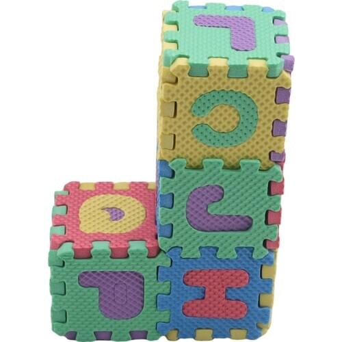 1 Set 36 Pcs Baby Puzzle Mini EVA Foam Alphabet Letters Numbers Floor Soft Pad Puzzle Kids Educational Toys 8-11 Years Unisex