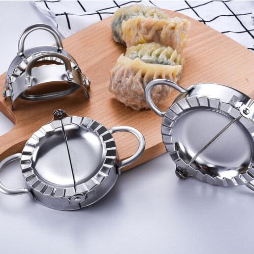 1PCS Stainless Steel Dumpling Wraper Mould Dough Circle Roller Machine Dumpling/Pie Maker Pastry Cutters Cooking Tools