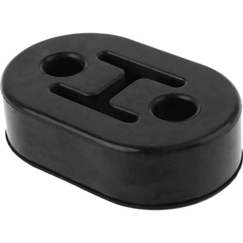 2x Heavy Duty Exhaust Hanger Bushing Support 2 Holes Bracket Rubber Mount LX0E