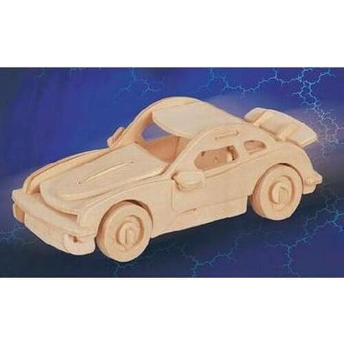 3D Wooden Puzzle - Pi-911 Car