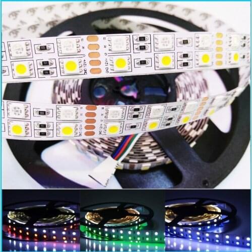 5M Double Row IP20/IP67 waterproof 5050 SMD RGBW(RGBwhite) RGBWW(RGBWarm White) Flexible LED Strips DC12V 5M 120led/M 600LEDs