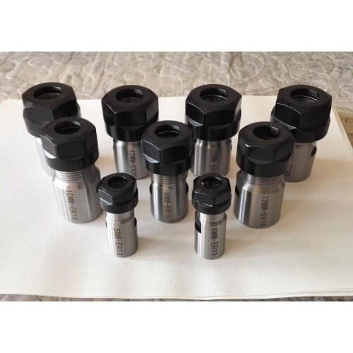 ER-25/ER -20 Collet Block Round Shank Spring Chuck Holder For CNC Lathe Engraving Machine Motor Shaft Extension Rod