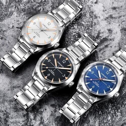 MIYOTA Automatic Watches Luxury top brand Sports clock swim Watch Self-Wind Military Stainless Steel Mechanical Wristwatch