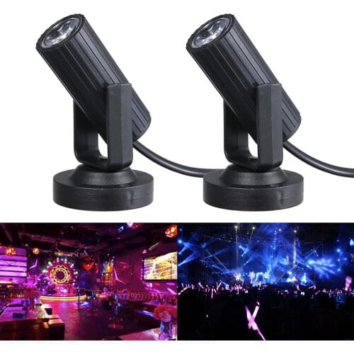 DJ Show Bar Pub 1W disco light party lights LED Mini Spot Lamp Stage Lighting Fixture Portable for Home Party Deco Club Concert