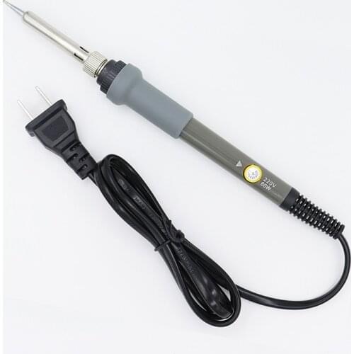 Gray adjustable temperature electric soldering iron US 110V solder gun EU 220V household welding repair tool soldering pen
