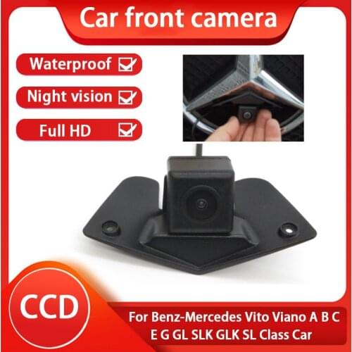 Full HD Car CCD Front View Camera Night-Vision Parking Camera For Benz-Mercedes Vito Viano A B C E G GL SLK GLK SL Class Car